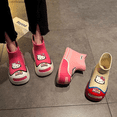 thumbnail image 2 of Sanrio-zapatos impermeables de Hello Kitty para mujer, Botas de lluvia con suela gruesa y punta redonda, antideslizantes, para exteriores, 2 of 5