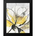 thumbnail image 2 of Jensen, Asia 19x24 Black Modern Framed Museum Art Print Titled - Outlined Floral I Yellow Version, 2 of 5