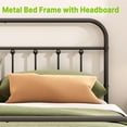 thumbnail image 6 of Metal Bed Frame - Structurally Stable Heavy Duty Steel Slat Supported Queen Bed Frames,No Box Spring Needed for Easy Removal and Transport., 6 of 9