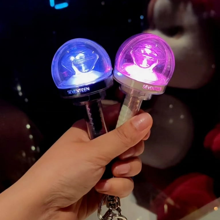 Kpop Idol Seventeen Mini Lightstick Key Ring Glow Stick Keychains