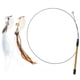 thumbnail image 1 of 1 Set of Cat Wand Toys Long Pole Steel Wire Cat Toy Wand with Refills Kitten Toys for Indoor Cats, 1 of 3