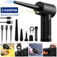 thumbnail image 1 of PENGXIANG Cordless Air Duster Portable Reusable Air Blower 51000 RPM Electric Air Duster with Nozzle Dust and LED Light Laptop Keyboard Cleaner for Computer, 1 of 10