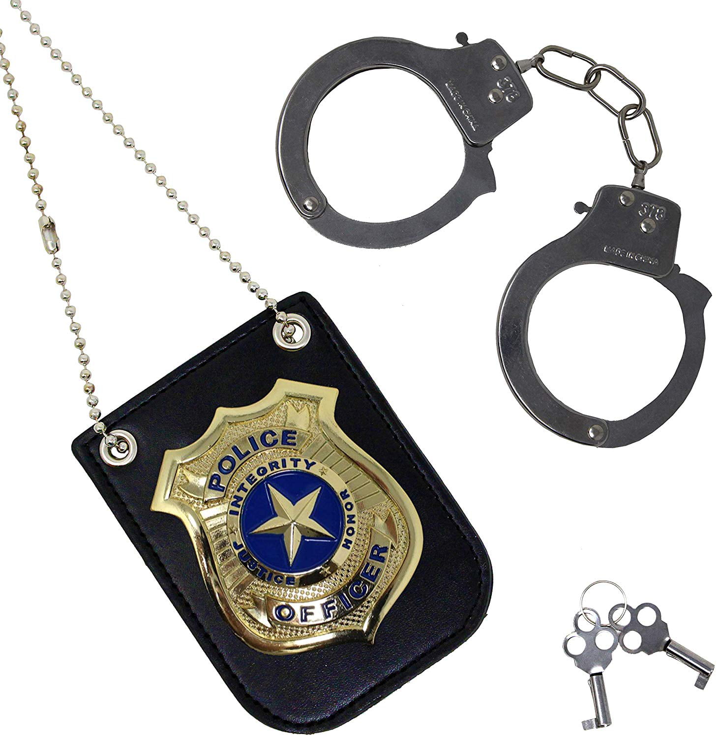 Plastic Police Handcuffs Costume Kids Developmental Toy Party Favors Toys 