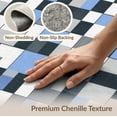 thumbnail image 6 of ODIKA 2'x3' Washable Doormat Non-Slip, Low Pile Livingroom Abstract Interlocking Shapes Geometric Mosaic Neutral for Entryway, Kitchen, Laundry Room, 6 of 7