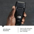 thumbnail image 5 of REMINGTON F3 Style Series Flexing Blades Cordless Rechargeable Electric Foil Shaver for Men’s Face, Includes Charging Cord, Black, 5 of 21