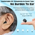 thumbnail image 7 of Digital Sound Amplifiers for Ears with Noise Cancelling, Rechargeable Mini Personal Sound Amplifiers TV Earbuds with Portable Charging Box, Suitable for Adults, Elderly, Pair (Black), 7 of 7