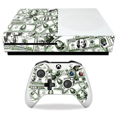 Skin Decal Wrap Compatible With Microsoft Xbox One S Phat Cash