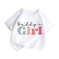 thumbnail image 6 of WQNVRNR Girls Summer Short Sleeve Tee- Crewneck Casual Printed Cotton Cute T Shirt White Size 5, 6 of 6