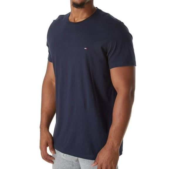 Men's Tommy Hilfiger 09T3225 Cotton Classics Short Sleeve Crew Neck T-Shirt (Dark Navy S)