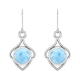 thumbnail image 1 of Boucles d'Oreilles de Fiançailles pour Femmes en Argent Sterling 925 Rondes 6mm, 1 of 4