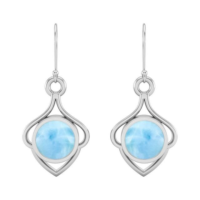 Boucles d'Oreilles de Fiançailles pour Femmes en Argent Sterling 925 Rondes 6mm
