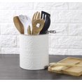 LIFVER Ceramic Kitchen Utensil Holder, 7.2in Large Utensils Crock