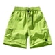 thumbnail image 1 of Mens Shorts Cintura Elástica con Bolsillos Color Sólido Casual Cremallera Bolsillo Shorts de Ropa de Trabajo, Poliéster, 1 of 5