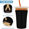thumbnail image 3 of Childhood Cancer Awareness Coffee Sleeve Cups,Reusable 3 Pack Neoprene Cup Sleeve Set for 16-32oz Cold Drinks Beverages, 3 of 8