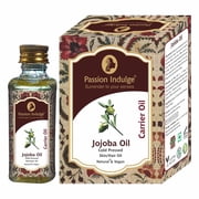Passion Indulge 100% Pure Jojoba Oil -60ml | Cold-Pressed & Natural | Moisturizing for Face, Skin, Hair & Nails | Natural Carrier Oil | PETA Certified