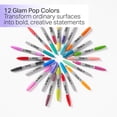 thumbnail image 3 of Sharpie Glam Pop Permanent Markers, Fine Point, 12 Count, 3 of 6