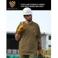 thumbnail image 6 of Men's Loose Fit Heavyweight Short-Sleeve Pocket Work Henley T-Shirt (Regular&Tall), 6 of 8