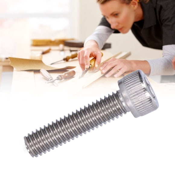 Allen Head Bolts, 30Pcs M6 Screw Bolts M6 Socket Head Cap Screw M6 Bolts 304 Stainless Steel A2 70 Hex Socket Cap Cylinder Head Bolt Set DIN 912