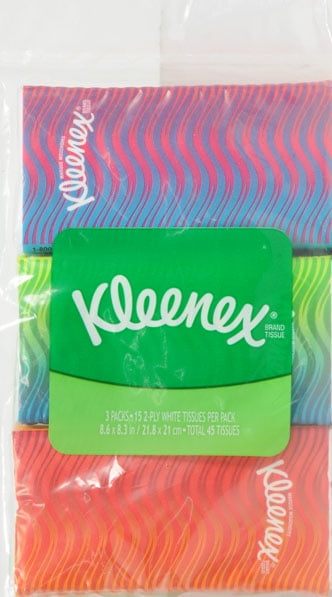 Kleenex: Tissues Pocket Pack, 3 Pk