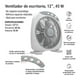 thumbnail image 4 of Ventilador Escritorio Iusa 12' 3 Vel blanco, 4 of 9