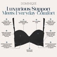 thumbnail image 3 of Dominique Tessa Lace Strapless Bra #7402 – Full Figure Convertible Bra with Spacer Cups & Lace Wings - Lingerie for Women, 3 of 6
