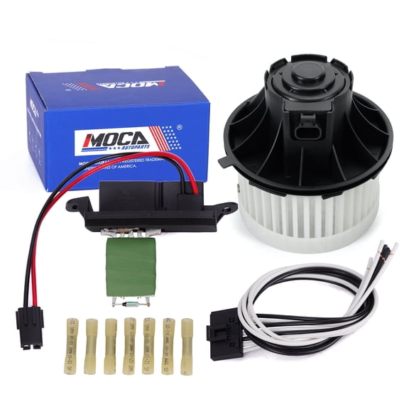 MOCA AUTOPARTS HVAC Heater Blower Motor & Resistor Kit Fit for 1999-2002 GMC Sierra 1500 4.3L 4.8L 5.3L & 1999-2002 Chevrolet Silverado 1500 4.3L 4.8L 5.3L
