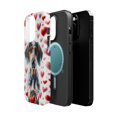thumbnail image 2 of DistinctInk Tough Case for Apple iPhone 14 Pro MAX (6.7" Screen), Compatible with MagSafe Charging - Valentine's Day Bluetick Coonhound, 2 of 6