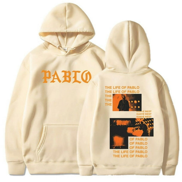 Sudadera con capucha de rapero Kanye West para hombre y mujer ropa de calle con estampado de Album de Musica de la vida de PABLO jersey de gran