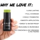 thumbnail image 3 of Pintura facial en barra CCBeauty Ogre Green con esponja para Halloween, 3 of 8