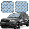 thumbnail image 2 of Bingfone Terrier Windshield Sun Shade 2-Piece Foldable Car Front Window Sunshade for Most Sedans SUV Truck-Medium, 2 of 7