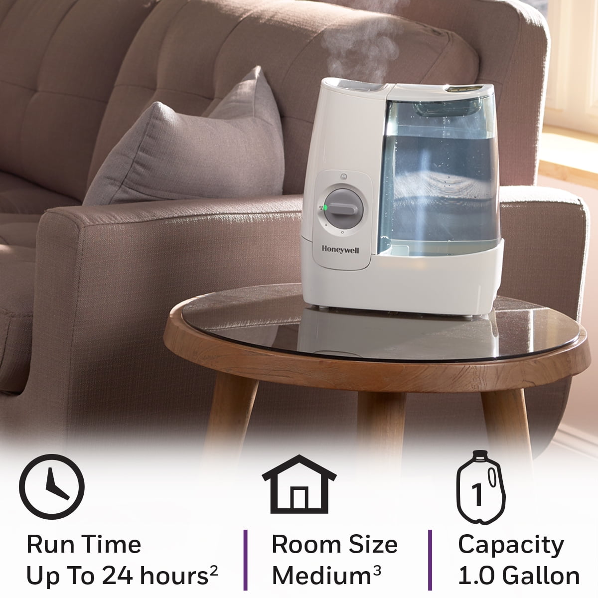 Honeywell filter free 1 gallon warm mist humidifier white hwm845w Honeywell 1 Gallon Filter Free Warm Mist Humidifier Hwm845w White Walmart Com Walmart Com