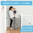 thumbnail image 5 of Perma Retractable Baby Gate for 6-24 Months, 33" Tall x 55" Wide, Indoor/Outdoor, Gray, 5 of 11
