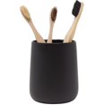 thumbnail image 1 of Soporte para cepillos de dientes y pasta de dientes, diseño de tejo, negro, 1 of 7