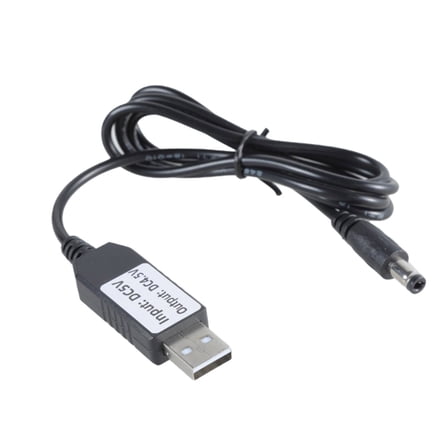 USB 5V 2A to DC4.5V1A Adapter Cable with DC5.5x2.1mm for Using 3AA Batteries
