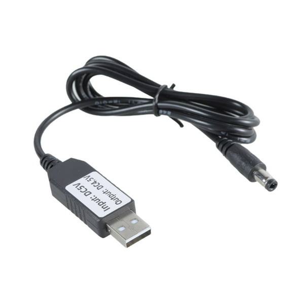 USB 5V 2A to DC4.5V1A Adapter Cable with DC5.5x2.1mm for Using 3AA Batteries