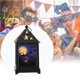 thumbnail image 4 of Naiovety Lámpara de fiesta, farol de Halloween, luz LED, accesorios para festivales, funcionamiento con batería, accesorio Retro DIY, adorno Iluminación navideña patrón de castillo, 4 of 6