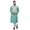 Pastel Mint, variant on Atasi Men Mandarin Collar Solid Kurta Churidar Pajama & Printed Nehru Jacket Set