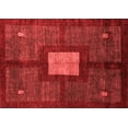 thumbnail image 1 of Ahgly Company Indoor Rectangle Abstract Red Modern Area Rugs, 7' x 9', 1 of 4