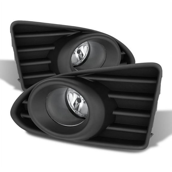 AKKON - For 2012 2013 2014 2015 Scion iQ Black Bracket Clear Lens Bumper Driving Fog Light W/ Switch Bulb