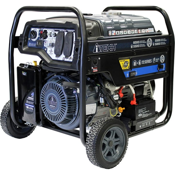 AiTech 6000 Watt Portable Generator Gas & Propane Powered with