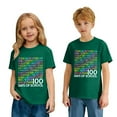 thumbnail image 2 of Gelikeya 100 Days of School Shirt Kids Short Sleeve Summer Tee Shirts Casual Number Printed Activewear Tops Boys Girls Clothes Dark Green, 4-5 Years, 2 of 8