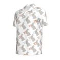 thumbnail image 4 of Wukai Gray Rabbit Men’s Polo Shirts,Quick-Dry Athletic Shirt,Classic Fit Shirts-Medium, 4 of 8