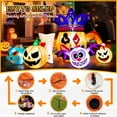 thumbnail image 4 of Adnoom 3FT Halloween Inflatables Pumpkin Ghost, Blow Up Joker Owl Pumpkin Black Cat with Built-in LEDs, Halloween Indoor Outdoor Decoration for Holiday Party Garden, 4 of 8