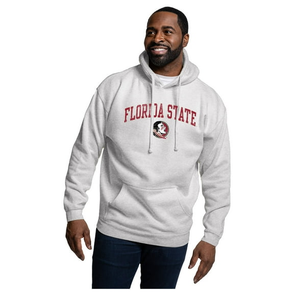 Men's League Collegiate Wear Heather Gray Florida State Seminoles Essentials 2.0 Fleece Pullover Hoodie