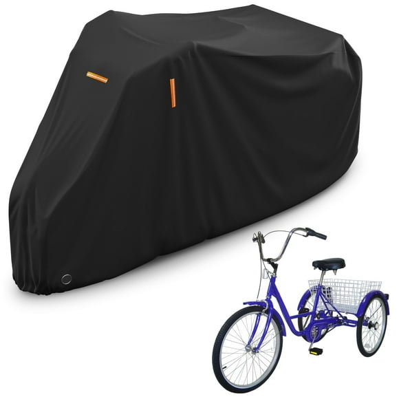 Funda para triciclo AkeFit, impermeable, a prueba de polvo, reflectante, 191 x 76 x 112 cm