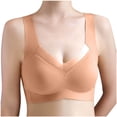 thumbnail image 5 of FhsagQ Soutien-Gorge Femme Sans Couture, Grande Taille, Style Débardeur, Bonnet Intégré, Poitrine Grand, Khaki XXXXXXL, 5 of 5
