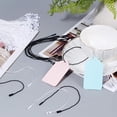 thumbnail image 5 of 1000 Pcs 7.99" Long/Piece Polyester Tag Strings Black and White Price Hang Tag Fasteners Loop Fastener Hook Cable Ties Zip Ties for DIY Gift Tags Bookmark Making Garment Clothes Labels DIY Making, 5 of 7