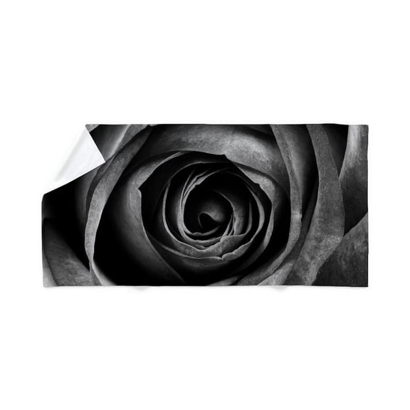 CafePress - Black Rose - Large Beach Towel, Soft 30"x60" Towel with Unique Design
