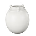 thumbnail image 6 of DecMode 11" Scroll White Ceramic Vase with Handles, 6 of 9