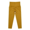 thumbnail image 5 of Mnuaqn Impact Hidden Scrunch Butt Leggings for Women Mid Low Waist Gym Workout Legging Tummy Control Booty Lifting Yoga Pants Yellow for Size S, 5 of 5